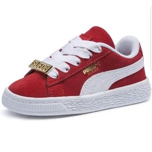 Puma Suede Red Toddler Shoes US Size 5
